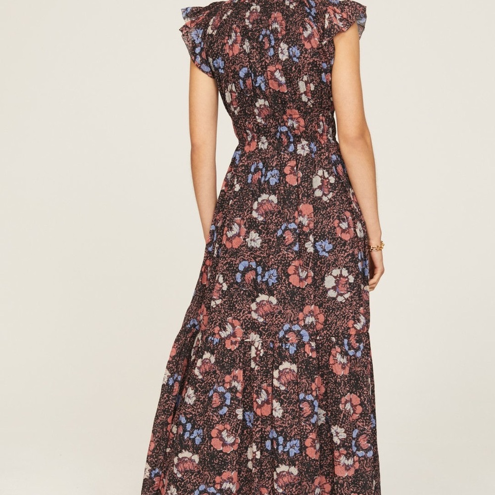 Cleobella Floral Maxi Dress - Black, Red, Blue - Picture 4 of 6